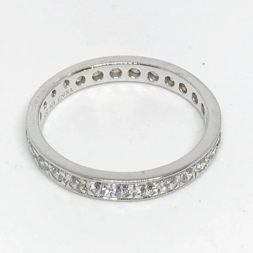 Cubic Zirconia CZ Sterling Silver Ring Size 9 Fashion Jewelry